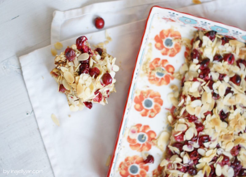 Saftige Cranberry-Schnitten mit Mandeln | Moment in a Jelly Jar