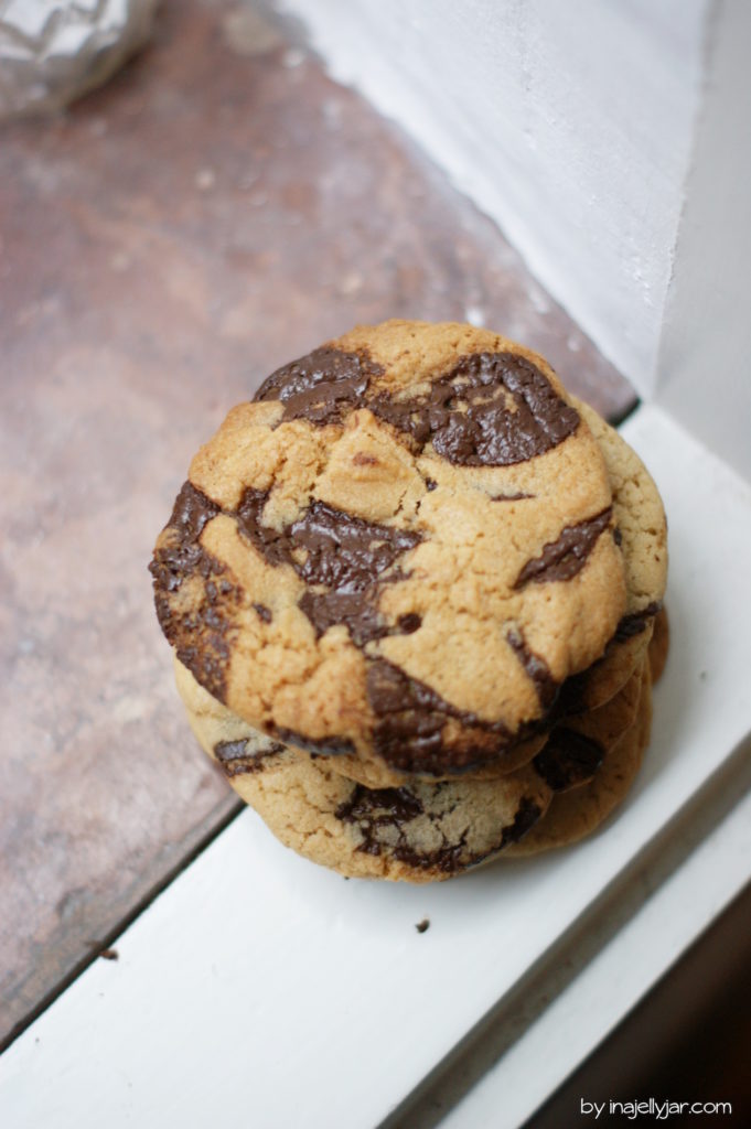 Rezept für herrliche Chocolate Chip Cookies mit Tahini