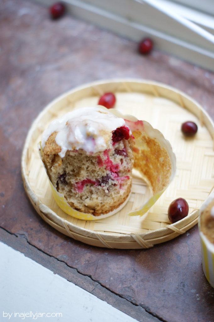 Rezept für Cranberry-Muffins mit Mandarine